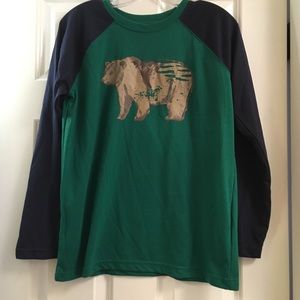 L.L. Bean, Bear Graphic Long Sleeve, Boy’s XL